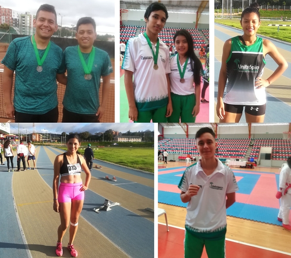 Deportistas de Unitrópico al pódium con 8 medallas en los juegos regionales