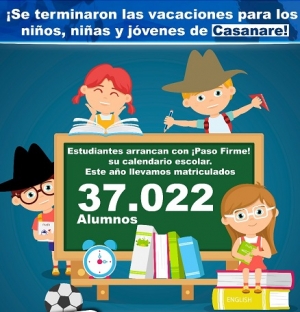 Estudiantes retornan hoy a clases en Casanare