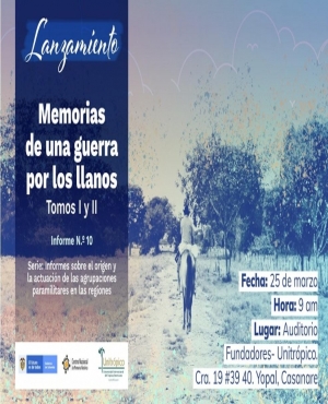 Investigación sobre realidades del fenómeno paramilitar en los llanos orientales será presentada este viernes en auditorio de Unitrópico