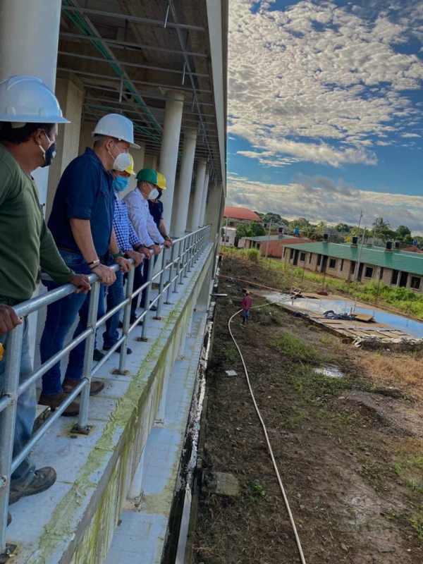 En 75% va la construcción de las aulas escolares del colegio La Inmaculada, en Orocué