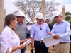 Ministro de salud visitó las obras de construcción del hospital de Maní para verificar el avance de los trabajos