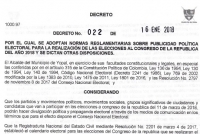 Se regula publicidad política para elecciones al Congreso