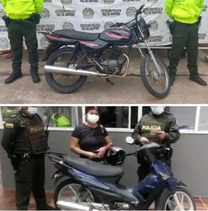 Policía recuperó dos motocicletas reportadas como hurtadas en Casanare