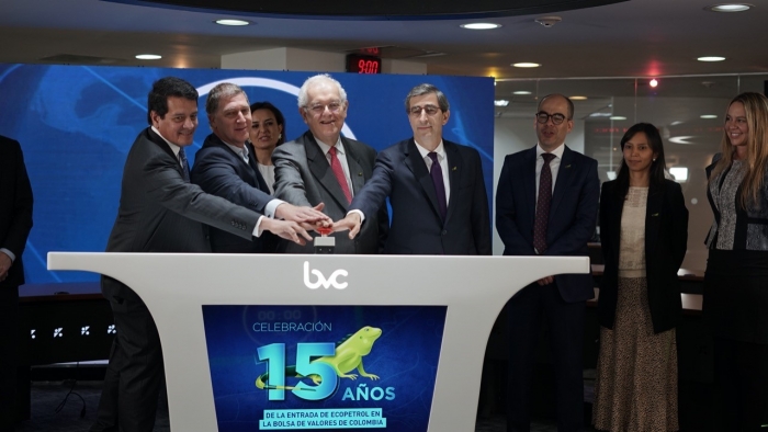 Ecopetrol celebra 15 años de su acción en la Bolsa de Valores de Colombia