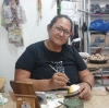 Lorena Vanegas en su taller en Paz de Ariporo