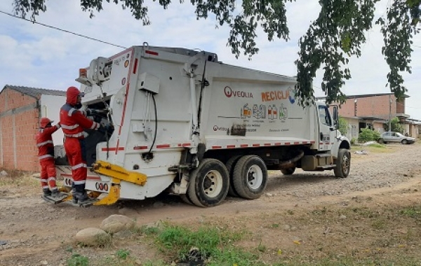 Veolia no prestará servicio de  recolección de basuras el Viernes Santo