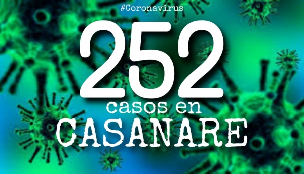 Coronavirus avanza a pasos agigantados en Casanare. Ya van 252 casos