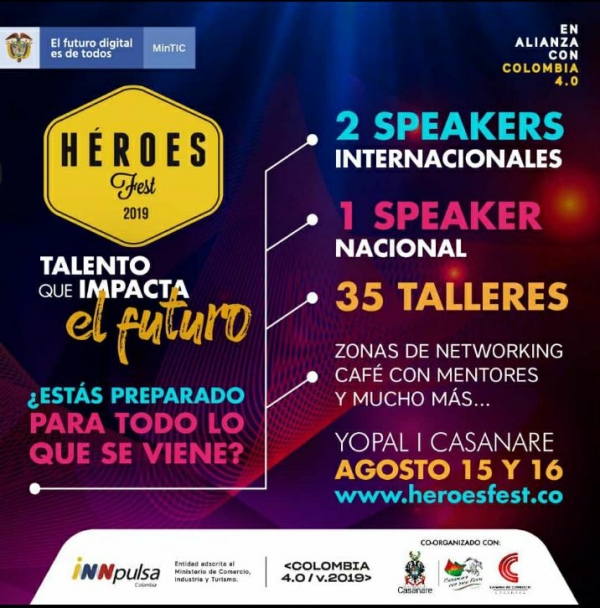 Hoy cierran las inscripciones para el festival de emprendimiento Héroes Fest