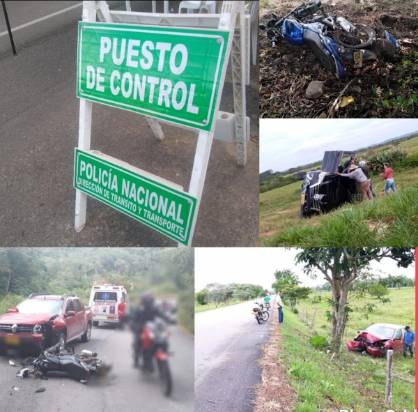 Accidentes de tránsito dejaron 20 personas lesionadas y 2 fallecidas en Casanare del 28 de diciembre al 3 de enero de 2021