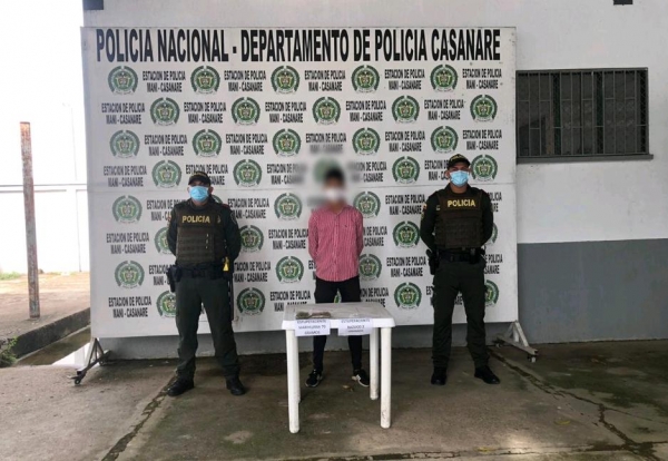 Capturado joven en Maní por el delito de tráfico, fabricación o porte de estupefacientes