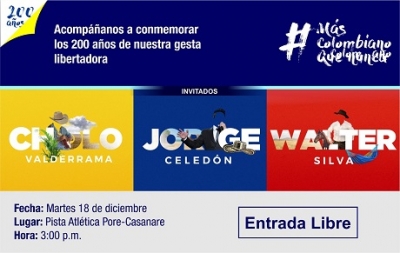 En Pore se inicia la conmemoración del Bicentenario de Colombia