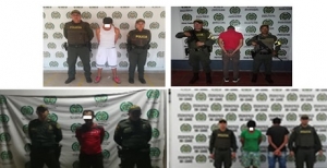 Cuatro personas fueron capturadas por la Policía por diferentes delitos