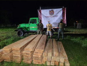 Ejército Nacional decomisó cargamento de madera ilegal