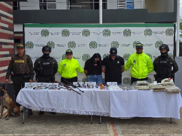 Dos capturados y la incautación de siete armas dejó allanamiento en el sector de La Campiña en Yopal