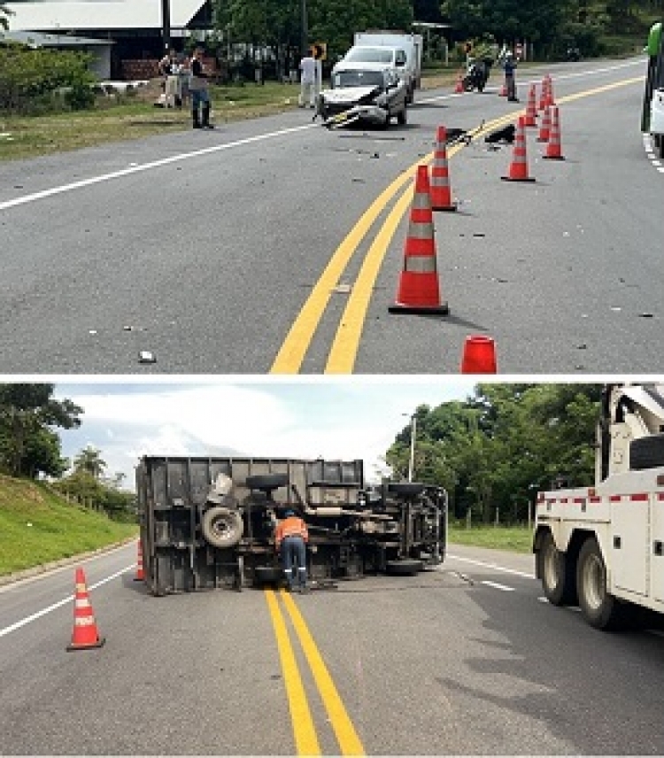 Daños materiales dejó accidente de tránsito en La Turúa