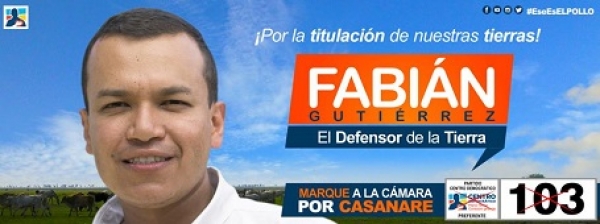 Hoy se inaugura sede política de Fabián Gutiérrez en Yopal