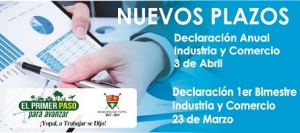 Amplían calendario de rentas de Yopal