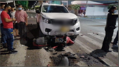 Motociclista resultó seriamente lesionado tras violento accidente de tránsito en Yopal