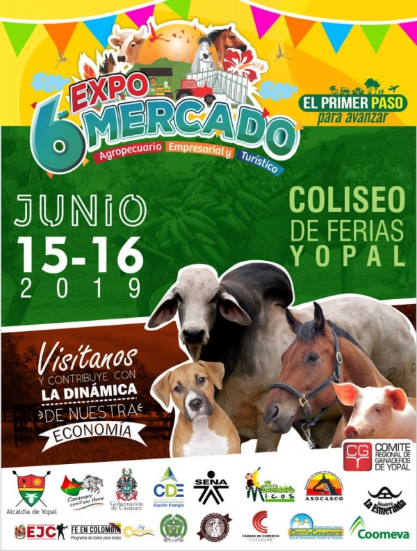 Expomercado agropecuario, empresarial y turístico en Yopal el 15 y 16 de junio