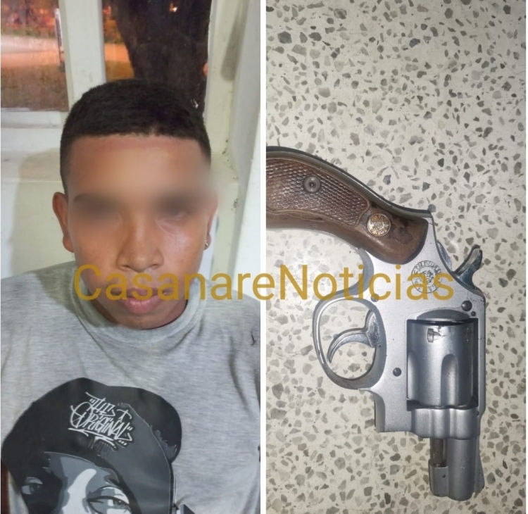 En el parque La Herradura fue capturado un hombre portando un arma de fuego