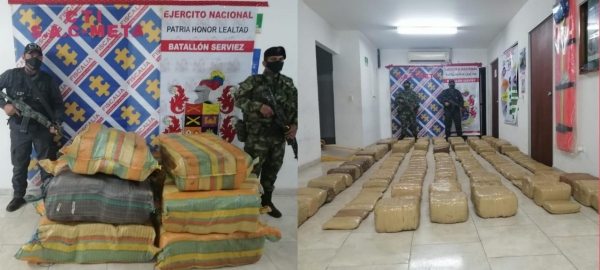 Bultos de marihuana encontraron en una vivienda de Puerto Gaitán