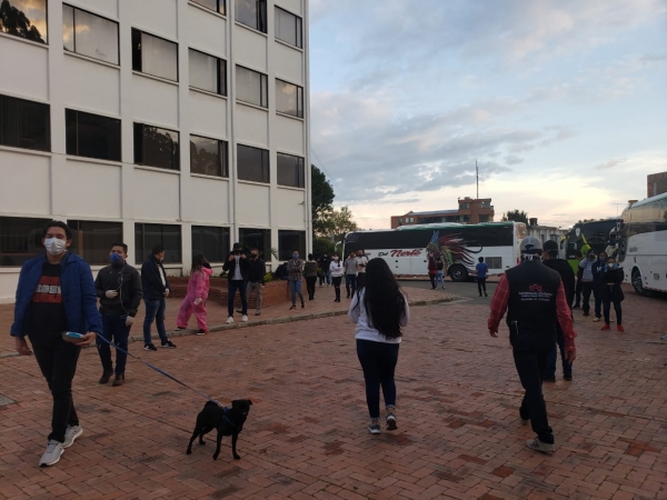 120 estudiantes de Unipamplona llegaron a Casanare en corredor humanitario