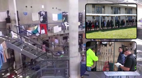 Cuchillos, celulares, marihuana y pipas fueron hallados en operativo sorpresa a cárcel La Guafilla