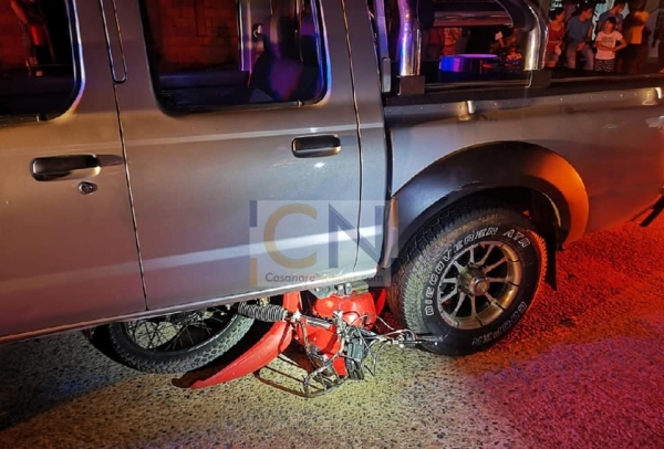 Un lesionado dejó accidente de tránsito en el centro poblado de Morichal