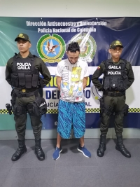 Alias “El tuerto” fue recapturado por el Gaula cuando salía de las carceletas de la Policía por vencimiento de términos