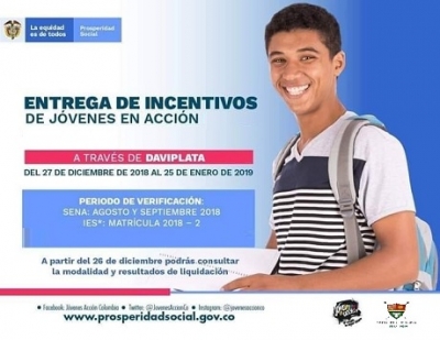 Inicia sexta entrega de incentivos a Jóvenes en Acción en Yopal