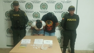 Capturados en Villanueva con marihuana y clorhidrato de cocaína