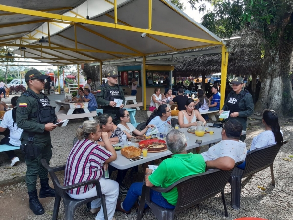 Gaula de Policía desarrolló actividades de prevención durante el puente festivo