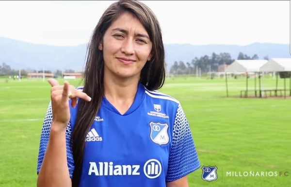 La casanareña Lisseth Camacho fue presentada como nueva jugadora de Millonarios