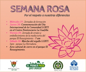 Yopal celebra la Semana Rosa para la comunidad LGBTI