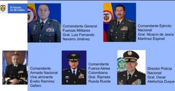 Nueva cúpula militar anunció Iván Duque