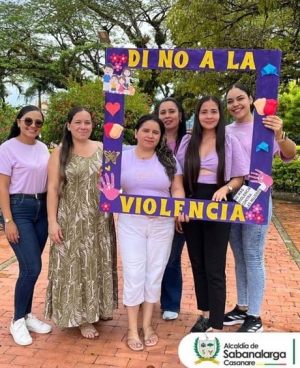 Campaña para prevenir la violencia de género en Sabanalarga
