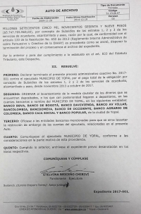 EAAAY levanta embargo a la Alcaldía de Yopal