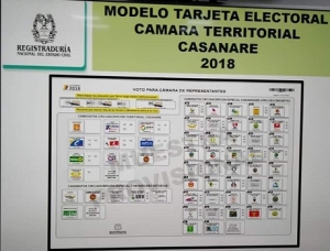 Casi lista la tarjeta electoral para las votaciones al Congreso