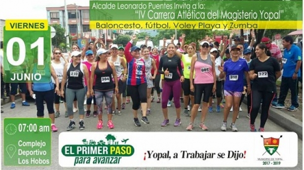 Hoy, Yopal celebra la IV carrera atlética del magisterio