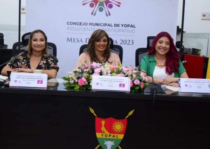 Se posesionó la Mesa Directiva 2023 del Concejo de Yopal integrada por tres mujeres