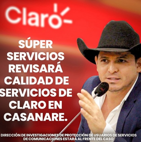 Superservicios revisará calidad de servicios de claro en Casanare