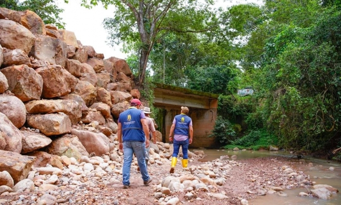 Culminan obra de protección que garantiza la movilidad de por lo menos 12 mil habitantes del casco urbano y las veredas de la parte alta de Nunchía