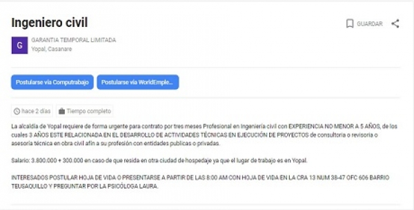 Oferta de empleo que generó revolcón en las redes es aclarada