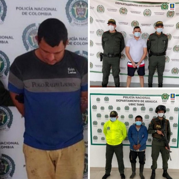 Asegurados tres presuntos disidentes de las Farc involucrados en el cobro de extorsiones en Casanare, Arauca y Boyacá