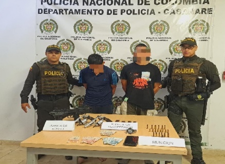 Detienen a dos hombres por atraco a mano armada en Villanueva