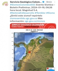 Movimiento telúrico generó pánico en varias regiones del país