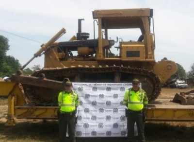 Capturadas 5 personas, recuperado ganado y maquinaria amarilla