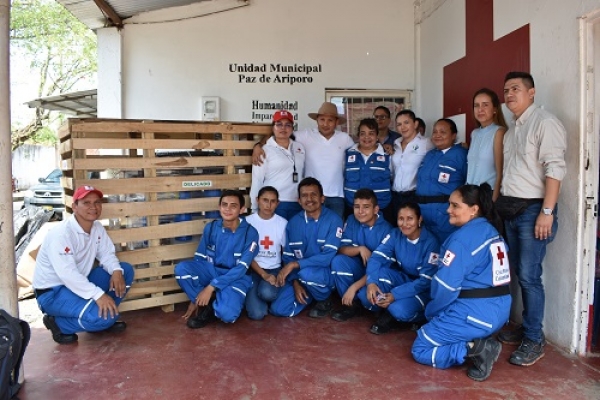 Cruz Roja recibió planta portátil para potabilizar agua en Paz de Ariporo