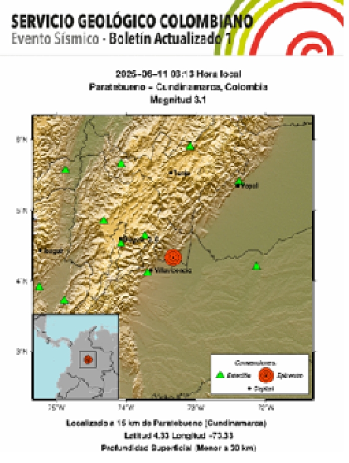 Sigue temblando en Paratebueno