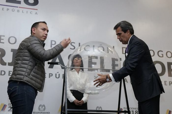 Este jueves, sorteo de posición de partidos en tarjetón de Asamblea y Gobernación